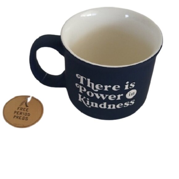 There is Power in Kindness Coffee Tea Mug, Navy - Picture 1 of 4